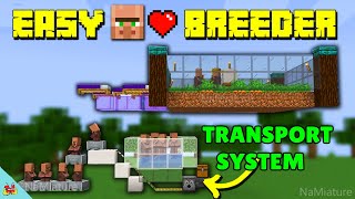 SIMPLE Minecraft Villager Breeder Tutorial Infinite amp Automatic Villager Farm [upl. by Ihp]