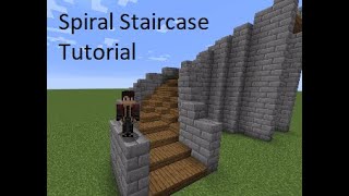 Easy Minecraft Builds CurvedSpiral Staircase Tutorial 4 Wide [upl. by Meador]