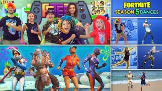 FORTNITE DANCE CHALLENGE in REAL LIFE 3 FUNnel V Fam Bahamas Season 4 amp 5 [upl. by Vedette]