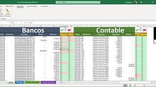 Conciliacion Bancaria en Excel 2021 [upl. by Dudden]