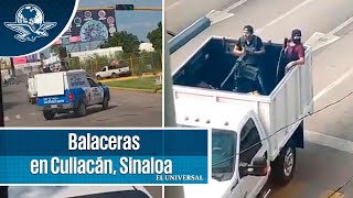 Reportan balaceras en distintos puntos de Culiacán Sinaloa [upl. by Clintock]