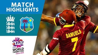 Brathwaite Hits 4 Sixes To Win  England vs West Indies  ICC Mens WT20 FINAL  Highlights [upl. by Nnaid]