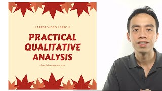 Practical Qualitative Analysis [upl. by Eardnoed]