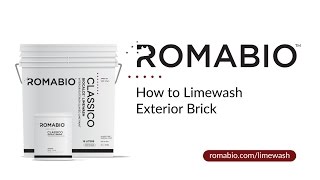 Romabio Classico Limewash Paint Exterior Application [upl. by Nibaj]