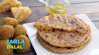 પૂરણ પોળી Puran Poli Sweet Puran Poli Recipe in Gujarati by Tarla Dalal [upl. by Babcock]