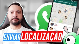 Como mandar localização pelo WhatsApp  SIMPLES E RAPIDO [upl. by Suirtimid233]