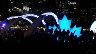 Tree lighting Toronto [upl. by Odlareg]