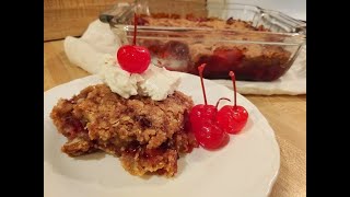 Cherry Crisp with Frozen Cherries [upl. by Elleda]