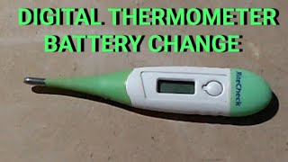 How to change digital thermometer battery quickly [upl. by Hourihan818]