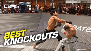 CRAZIEST KNOCKOUTS IN KARATE COMBAT [upl. by Esirahs]