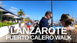 4K Puerto Calero Lanzarote  What to see in 1 day  Marina walking tour on market day [upl. by Luz]