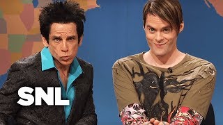 Weekend Update Stefon and Derek Zoolander Ben Stiller on Autumns Hottest Tips  SNL [upl. by Afihtan]