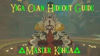 Yiga Clan Hideout Guide Thunder Helm Guide amp How to Defeat Master Kohga Zelda Breath of The Wild [upl. by Elttil]