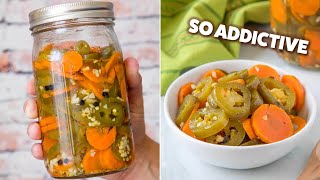 TaqueriaStyle Pickled Jalapenos and Carrots Mexican Flavors [upl. by Aleil]