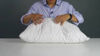 COOP HOME GOODS ADJUSTABLE PILLOW INSTRUCTIONS [upl. by Llewej]