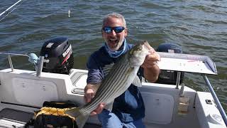 How to Fish for Striped Bass at the Chesapeake Bay Bridge [upl. by Bywoods]