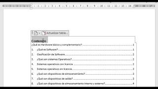 Como Insertar Tabla de Contenido en Documento Word Fácil [upl. by Nosnek]