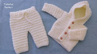 Como tejer un Pantalón para bebe a Crochet Ganchillo Ajuar tejido Parte 1 [upl. by Petunia714]