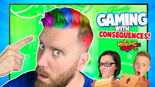 Gaming with Consequences LOSER DYES HAIR Edition  KCity Family [upl. by Anaela618]