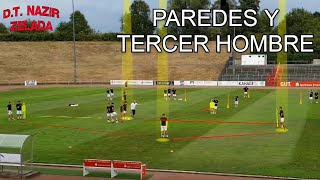 Ejercicio de Fútbol Paredes y Tercer Hombre [upl. by Atok]