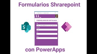 Formularios SharePoint con PowerApps [upl. by Gregory]