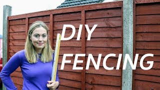 Concrete Fence Post Fencing DIY  The Carpenters Daughter [upl. by Jake960]