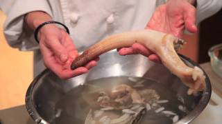 How to clean a geoduck [upl. by Ashelman]