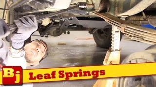 How To Install New Leaf Springs  Rough Country [upl. by Limaa577]