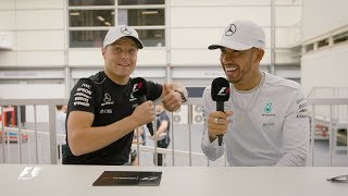 Mercedes Lewis Hamilton amp Valtteri Bottas  F1 Grill the Grid [upl. by Ree342]