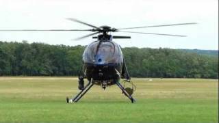 McDonnell Douglas MD500E R 502 helicopter takeoff fast flyby landing  Gödöllő 2011 [upl. by Ninazan]