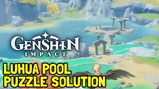 Genshin Impact Luhua Pool Puzzle Solution Hidden Palace Of Guizang Formula Location [upl. by Ateval598]