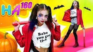 Hayal Ailesi Polen Halloween için Harley Quinn makyajı yapıyor Eğlenceli video [upl. by Turmel116]