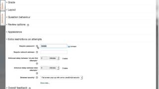 Viewing quiz passwords in Moodle [upl. by Ezarra375]