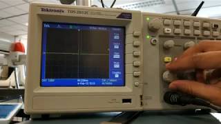 Pwm signal on oscilloscope [upl. by Nashner]