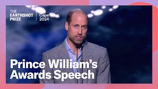 Prince William Awards Speech  The Earthshot Prize [upl. by Cypro]