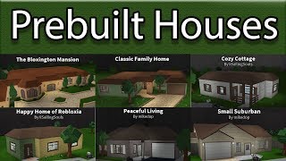 Reviewing All Prebuilt Houses  Roblox  BloxBurg [upl. by Delila39]