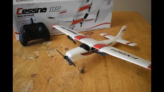 Flybear Cessna 182 FX801 2 Channel RC Airplane  Unboxing amp Review [upl. by Hanoj200]