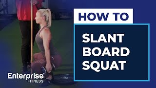 How to do Slant Board Squat Correctly [upl. by Savvas]