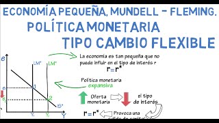 Pequeña economía Mundell  Fleming Política monetaria  Cap 24  Macroeconomía [upl. by Ynattirb774]