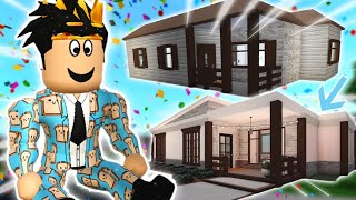 renovating the cozy cottage BLOXBURG STARTER HOUSE I am broke and sad [upl. by Sej]