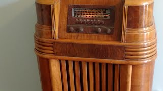 1940s Original Antique Philco Radio [upl. by Ecirtnahs]