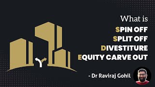 What is Spin off Split off Equity Carve outs and Divestitures [upl. by Nosraep]