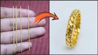 24K Gold Twisted Ring Making  Jewellery Making  How its Made  Gold Smith Jack [upl. by Aicul]