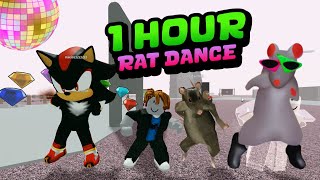 1 HOUR RAT DANCING VERSION ROBLOX  RAT DANCE MEME TIKTOK [upl. by Koby]