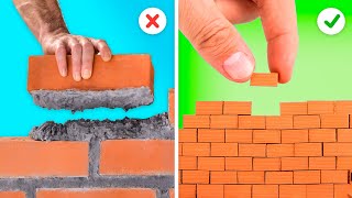 DIY MINIATURE HOUSE FROM LITTLE BRICKS  5MINIte Decor Crafts [upl. by Hoshi]