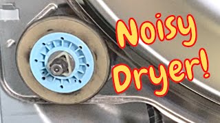 LG Dryer Making Noise  How to Replace Dryer Drum Rollers [upl. by Natsyrk269]