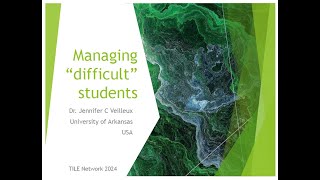 Managing Difficult Students Dr Jennifer C Veilleux [upl. by Aihsekyw]