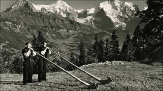 Mountain Call Swiss Alphorn Solo 1953 [upl. by Ainolopa]