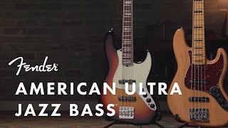 American Ultra Jazz Bass  American Ultra Series  Fender [upl. by Ehtnax]