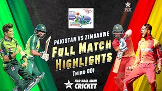 Full Highlights  Pakistan vs Zimbabwe  3rd ODI 2020  PCB  MD2T [upl. by Nnawaj]